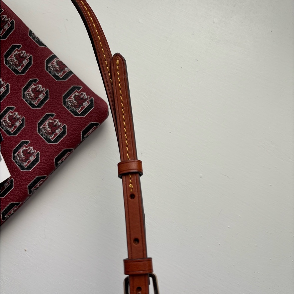 Dooney & Bourke Maroon and Brown Crossbody Bag - Picture 6 of 6